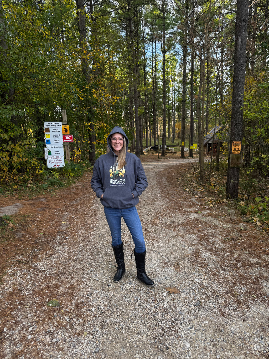 Shalom Wildlife Zoo Logo Hoodie