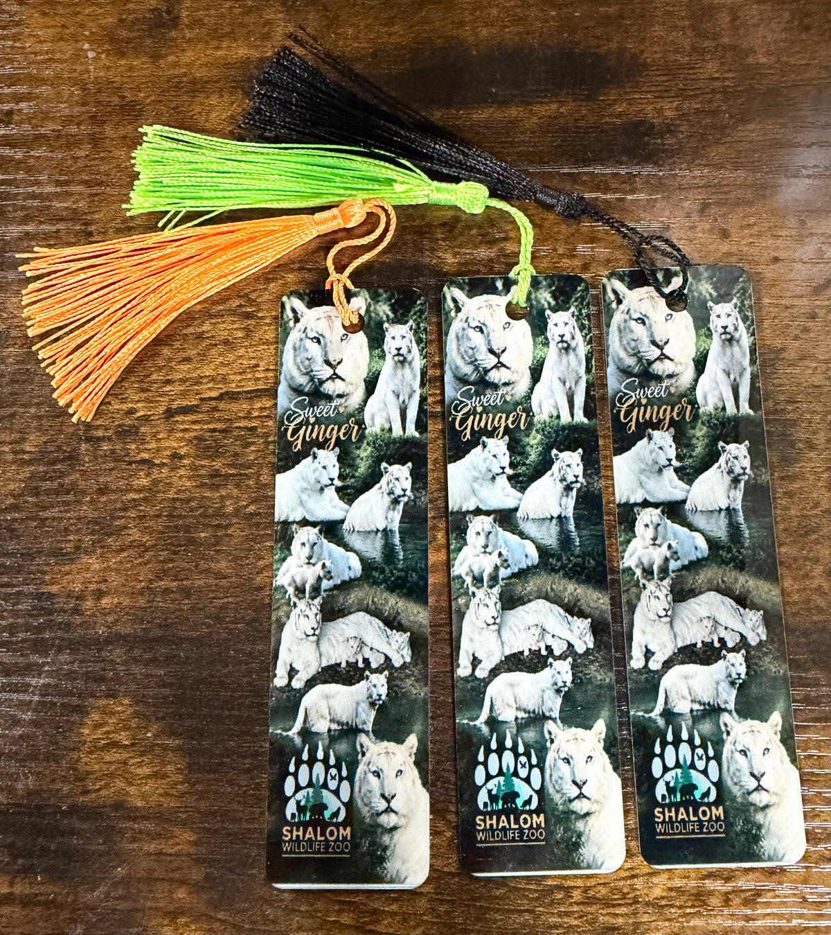 Sweet Ginger Metal Bookmark 🐯🤍