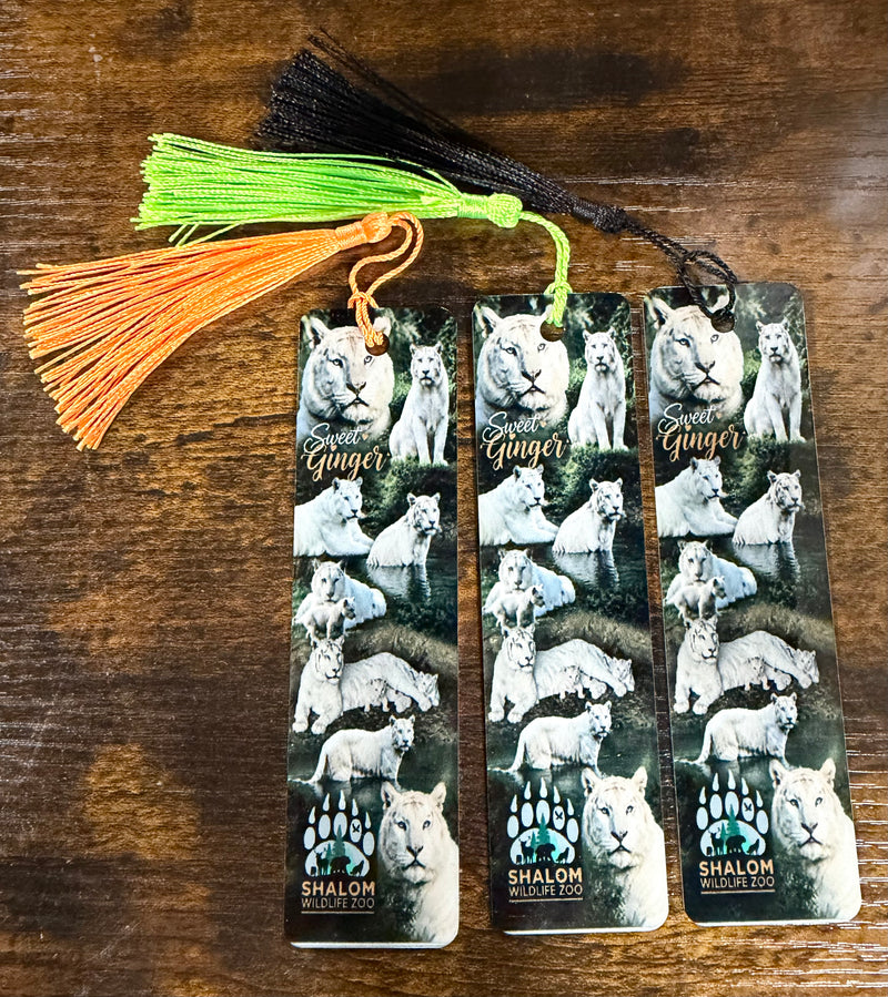 Sweet Ginger Metal Bookmark 🐯🤍
