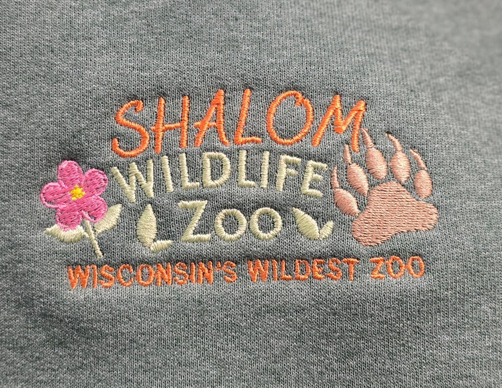 Shalom Wildlife Zoo Crewneck Sweatshirt W/ Flower Logo