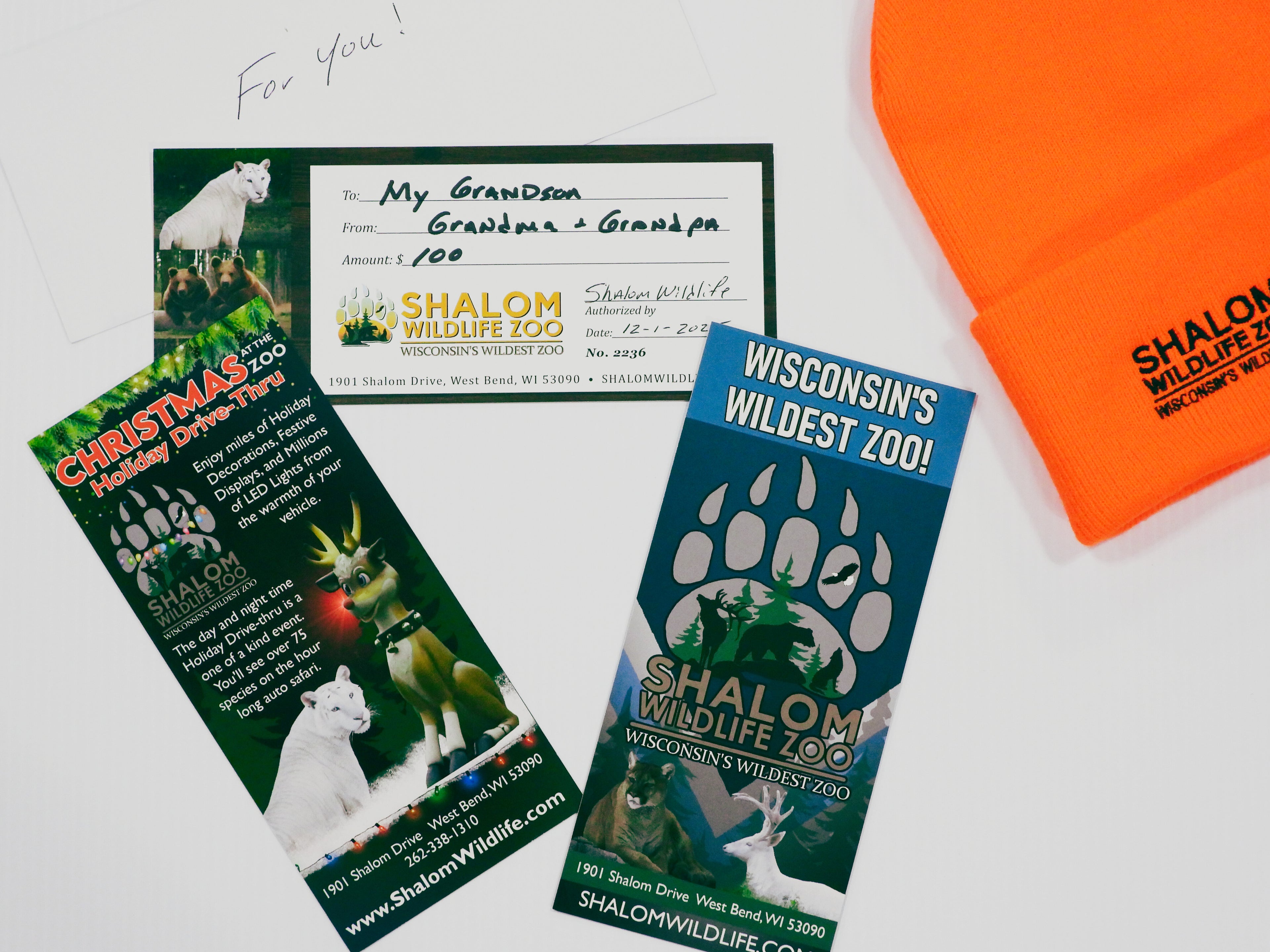Shalom Wildlife Zoo Gift Card