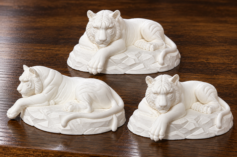 Sweet Ginger White Tiger Figurine
