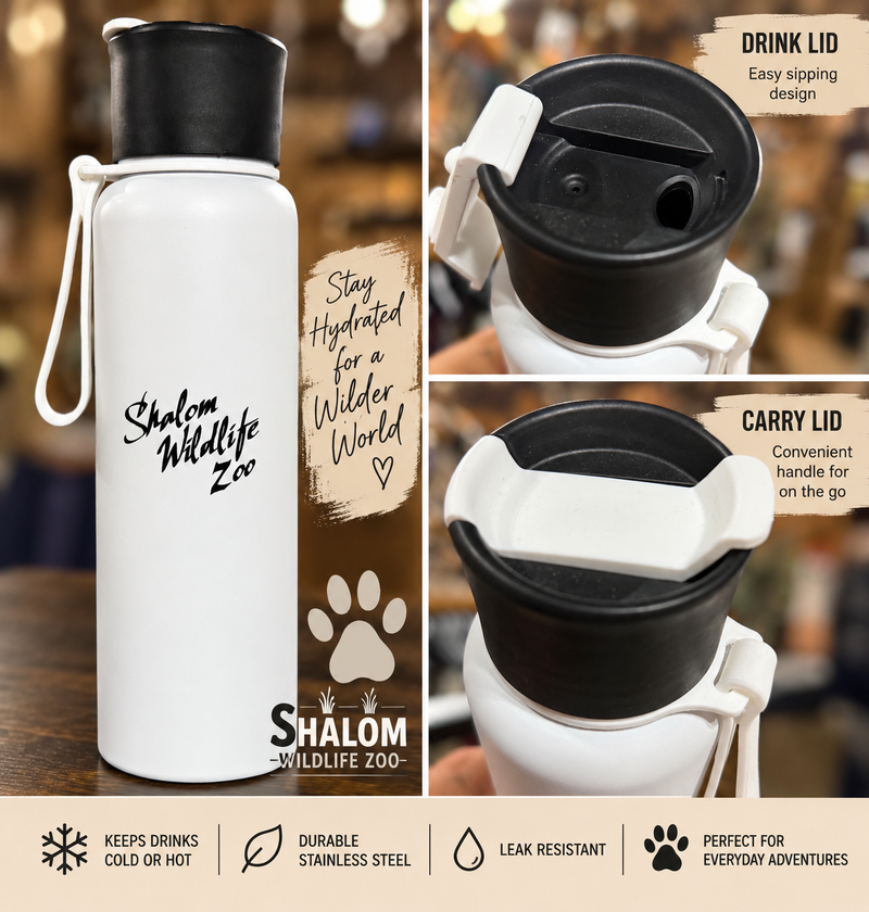 Shalom Wildlife Zoo Insulated Water Bottle 🐾