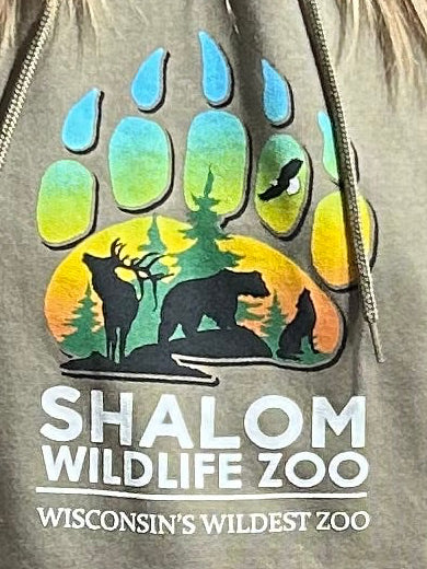 NEW Shalom Wildlife Zoo Logo Hoodie – Coyote Brown