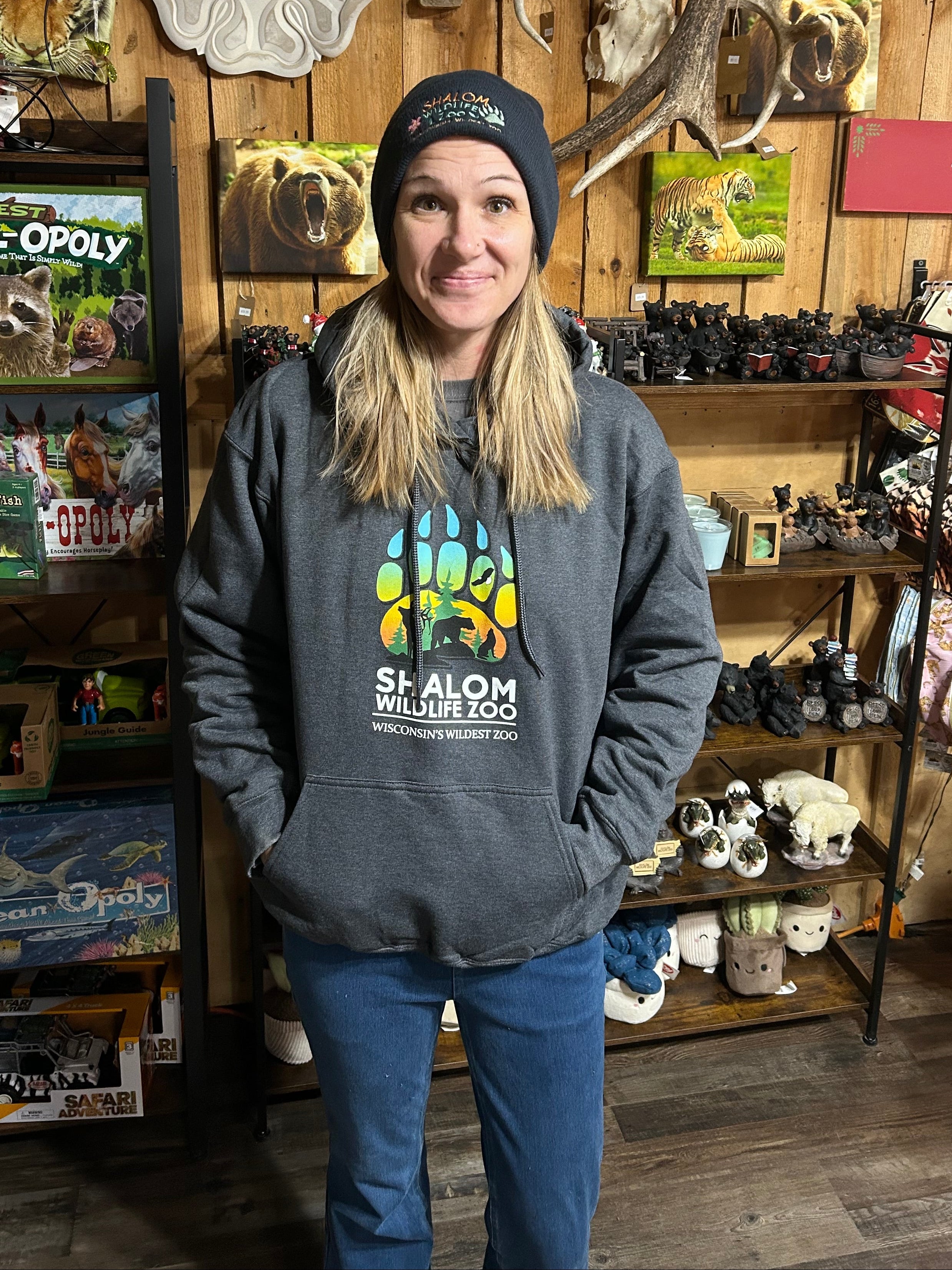 New Shalom Wildlife Zoo Logo Hoodie