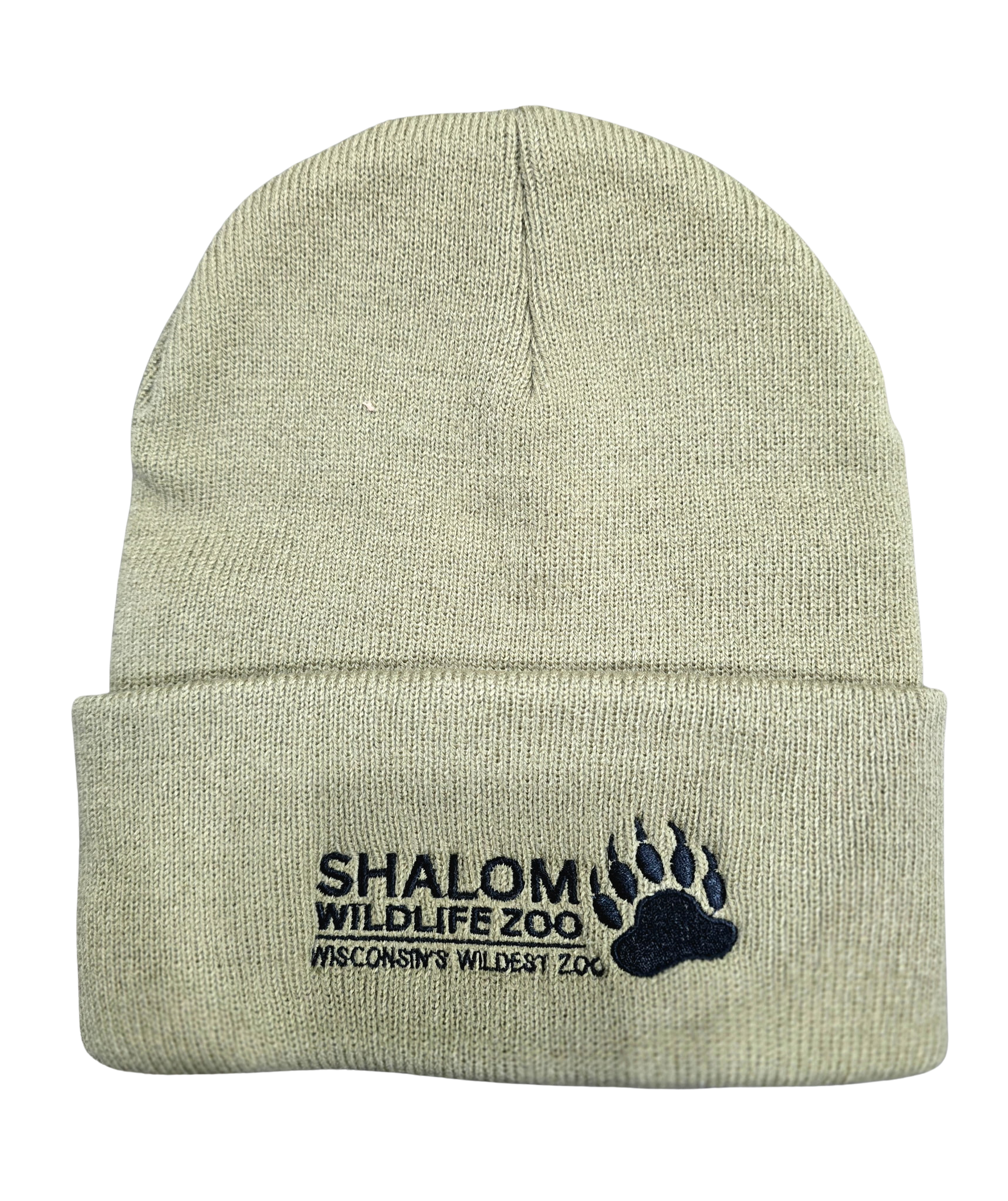 Shalom Wildlife Embroidered Beanie- Black Logo