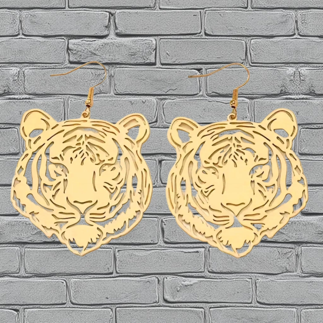 Dangle Tiger earrings
