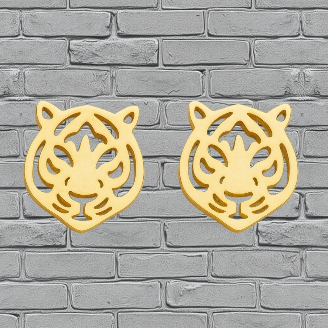 Tiger Stud Earrings