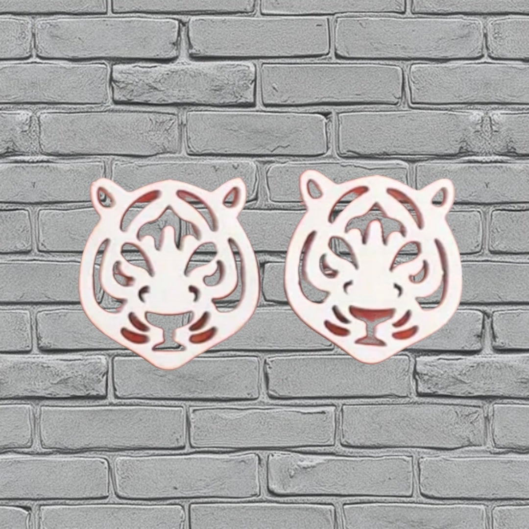 Tiger Stud Earrings