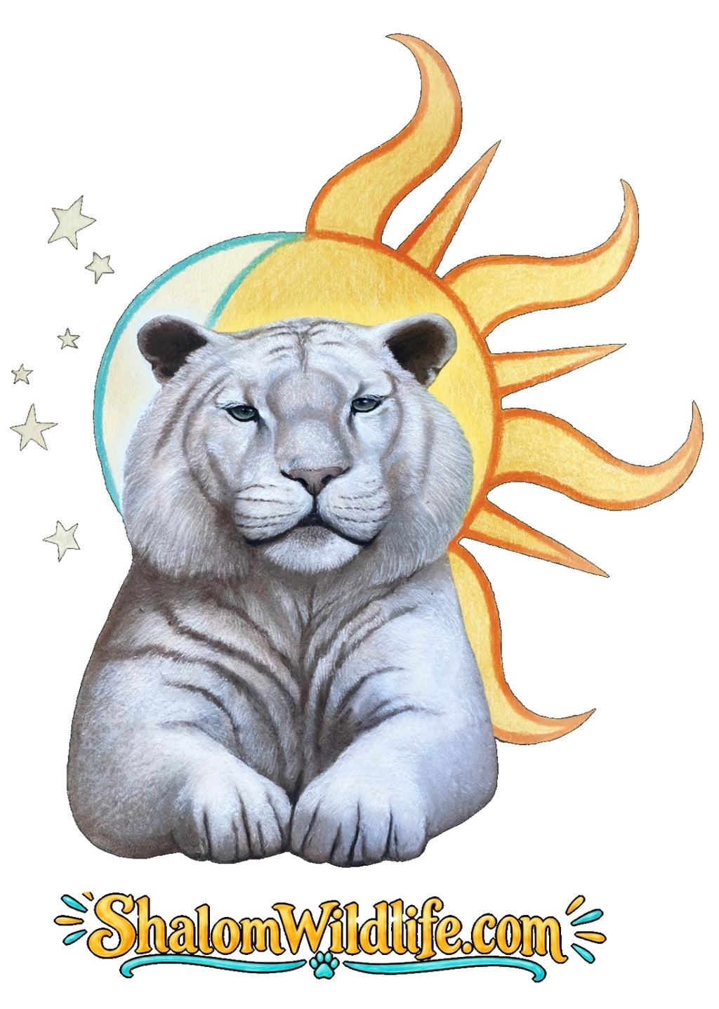 Adult Ginger the Tiger by Kinsley Kohls Tshirt